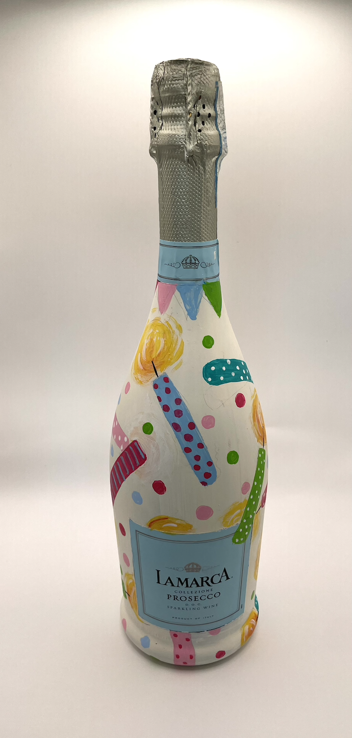 Custom painted bottle example 3