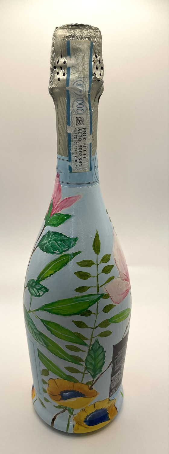 Custom painted bottle example 6
